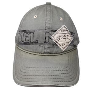 Del Mar Est. 37 Strapback Baseball Cap Gray One Size Adjustable Camp David